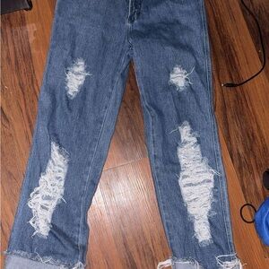 Rockies mountain jeans Distressed Blue Jeans for women